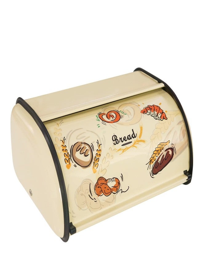 SOTECH Bread Box Metal Bread Storage Container Roll Top Bread Bin for Kitchen Countertop Farmhouse Bread Boxes Bread Keeper Holder Vintage airtight Counter - Image 2